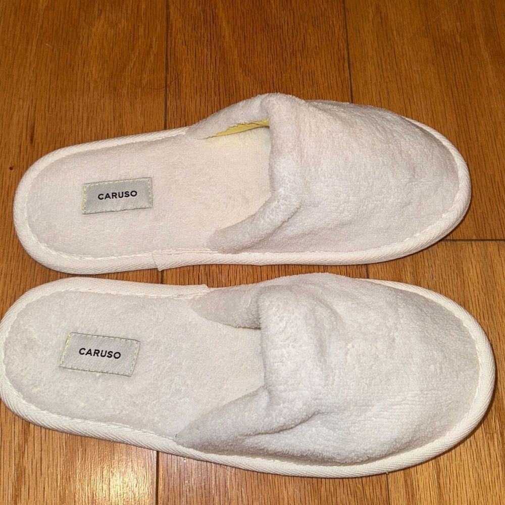 BELMOND HOTEL CARUSO NEW Room Slippers White Ravello Italy